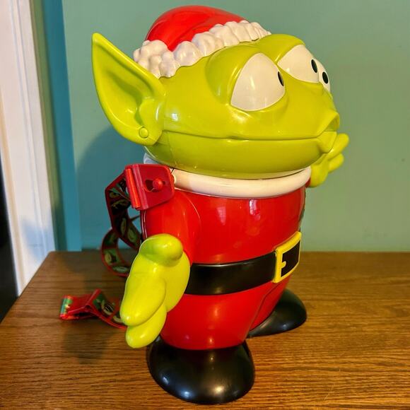 Disney Parks Toy Story Alien Holiday Santa Suit Popcorn Bucket - Picture 7 of 10